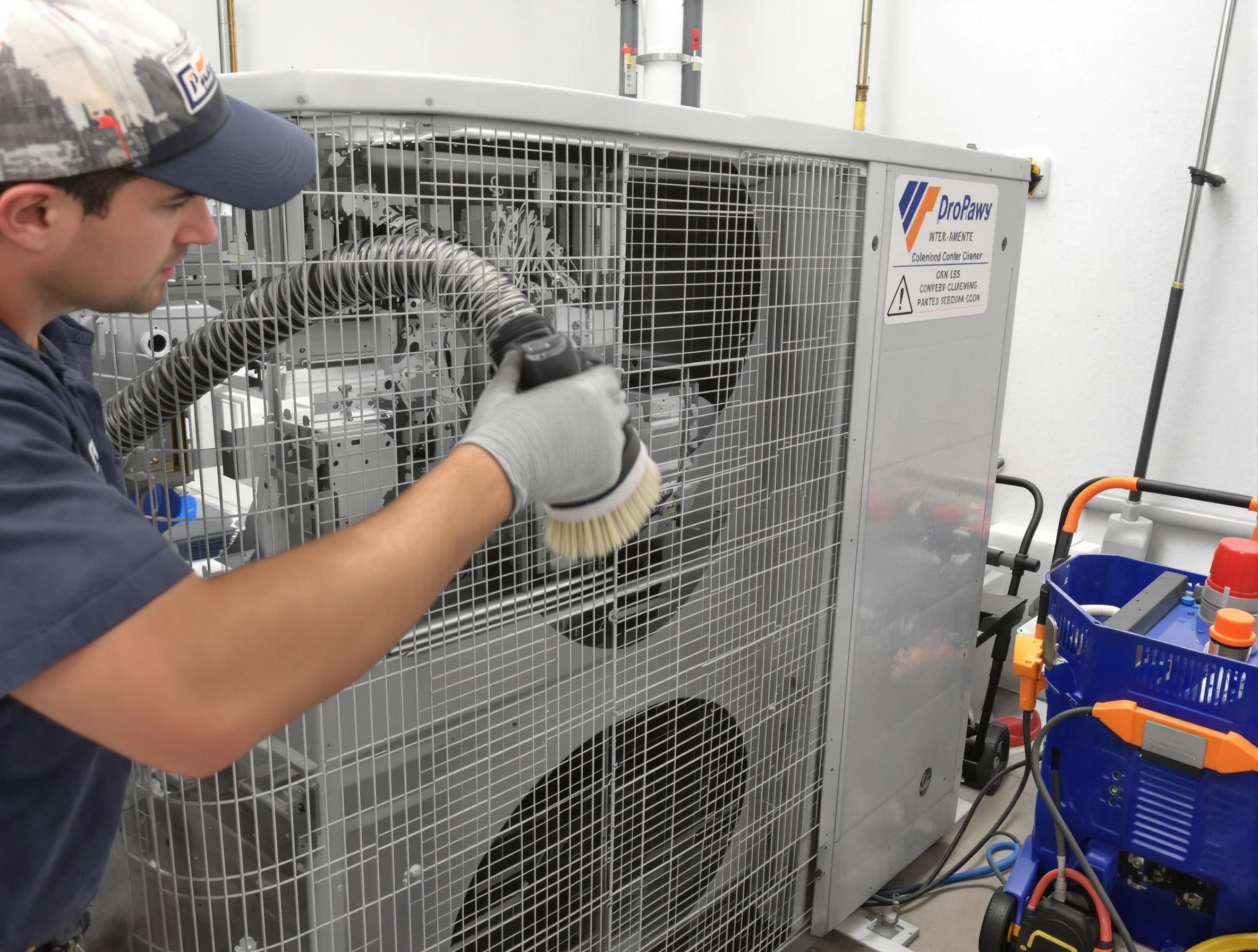 Loganville Air Duct Cleaning specialist performing precision AC coil cleaning for improved system performance in Loganville