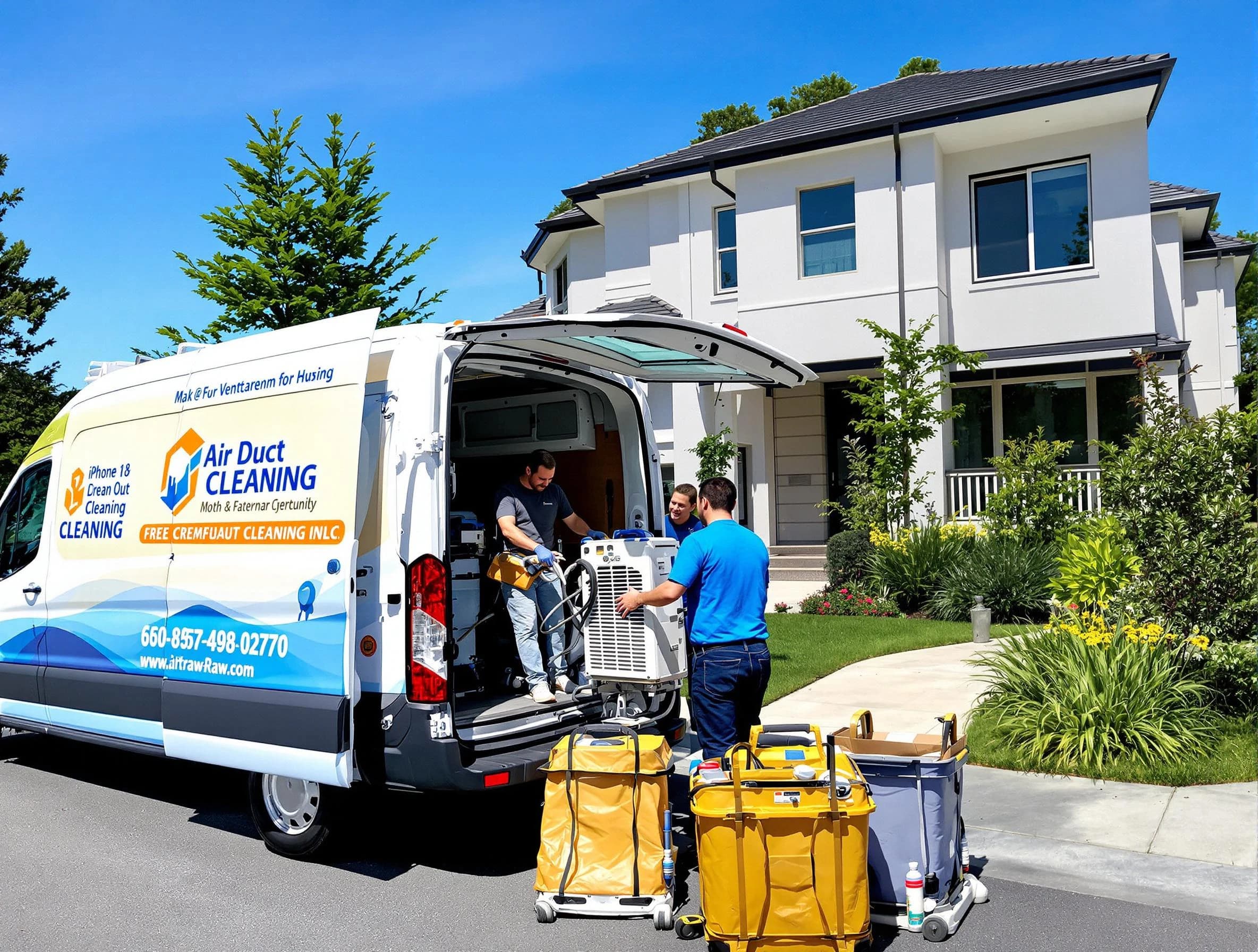 Loganville Air Duct Cleaning technician performing professional air duct cleaning in Loganville