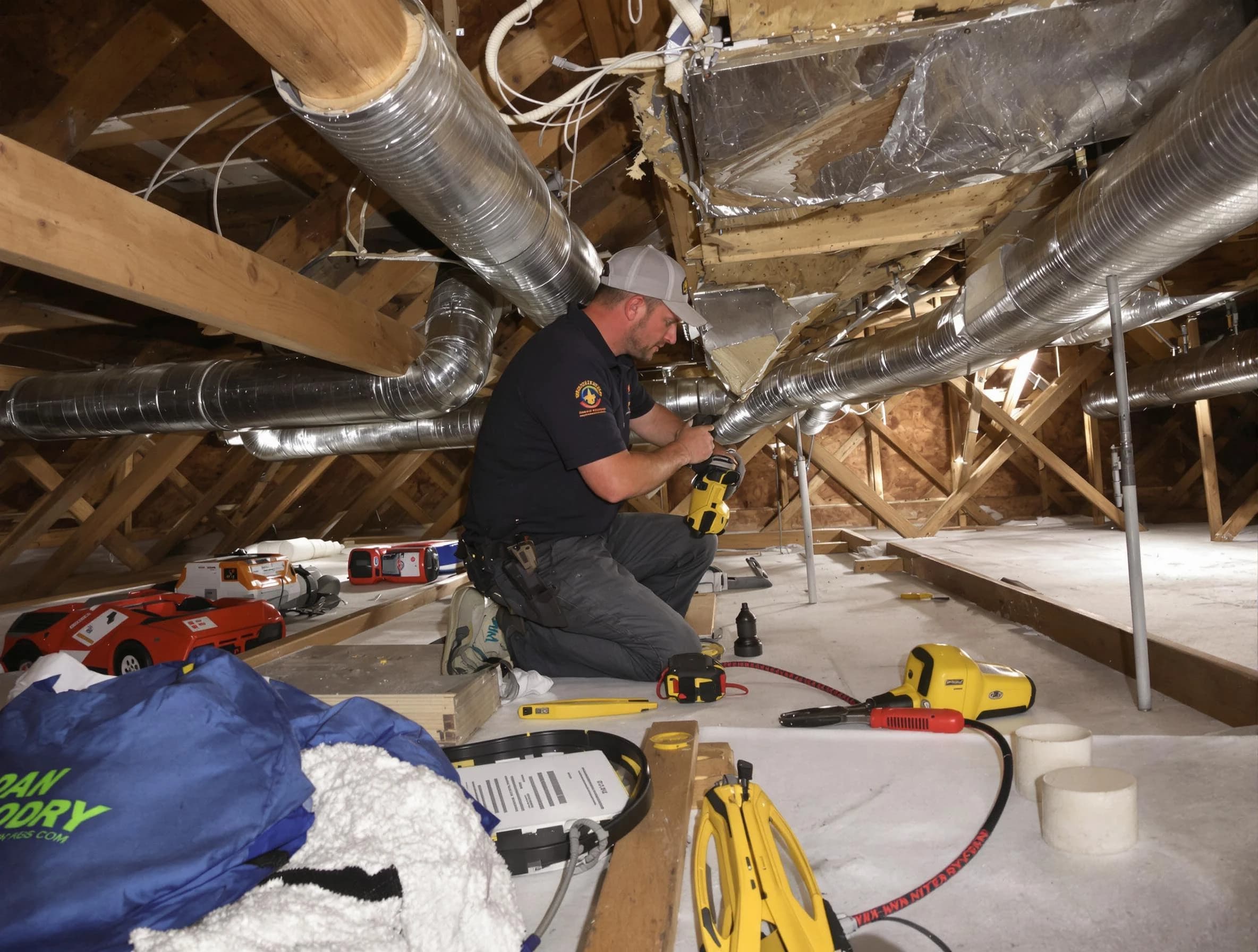 Professional air duct repair by Loganville Air Duct Cleaning in Loganville
