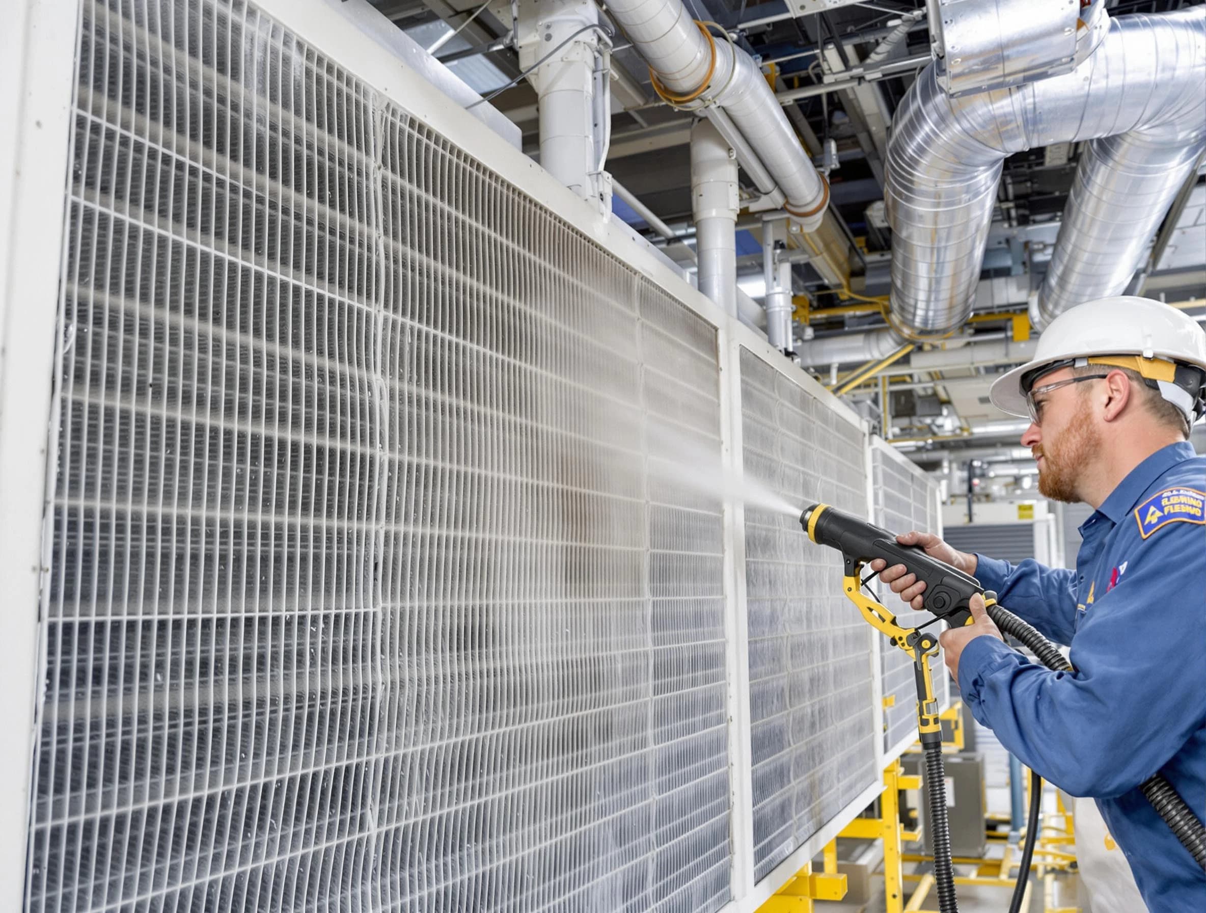 Professional commercial coil cleaning by Loganville Air Duct Cleaning in Loganville