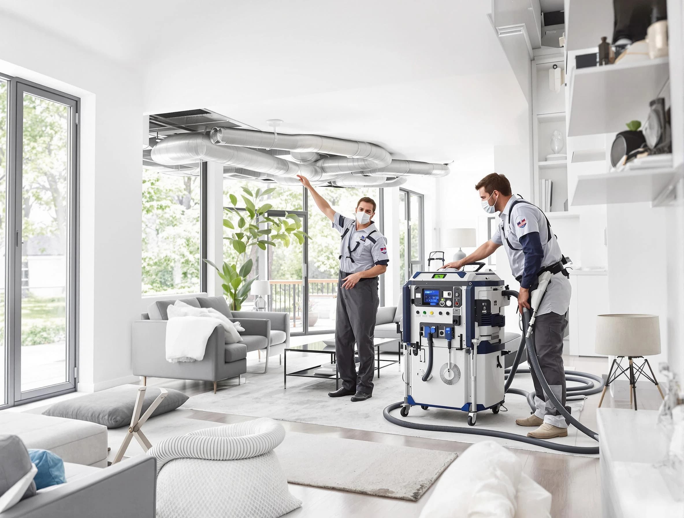 Loganville Air Duct Cleaning professional conducting pure air duct cleaning with state-of-the-art equipment in Loganville