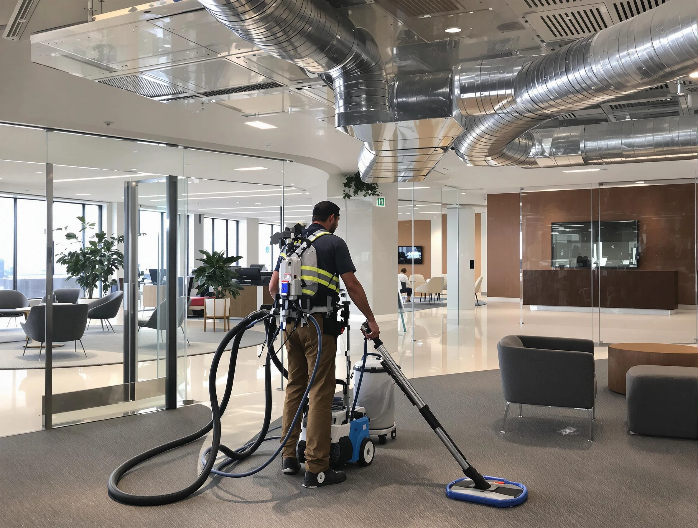 Commercial duct cleaning service by Loganville Air Duct Cleaning in Loganville