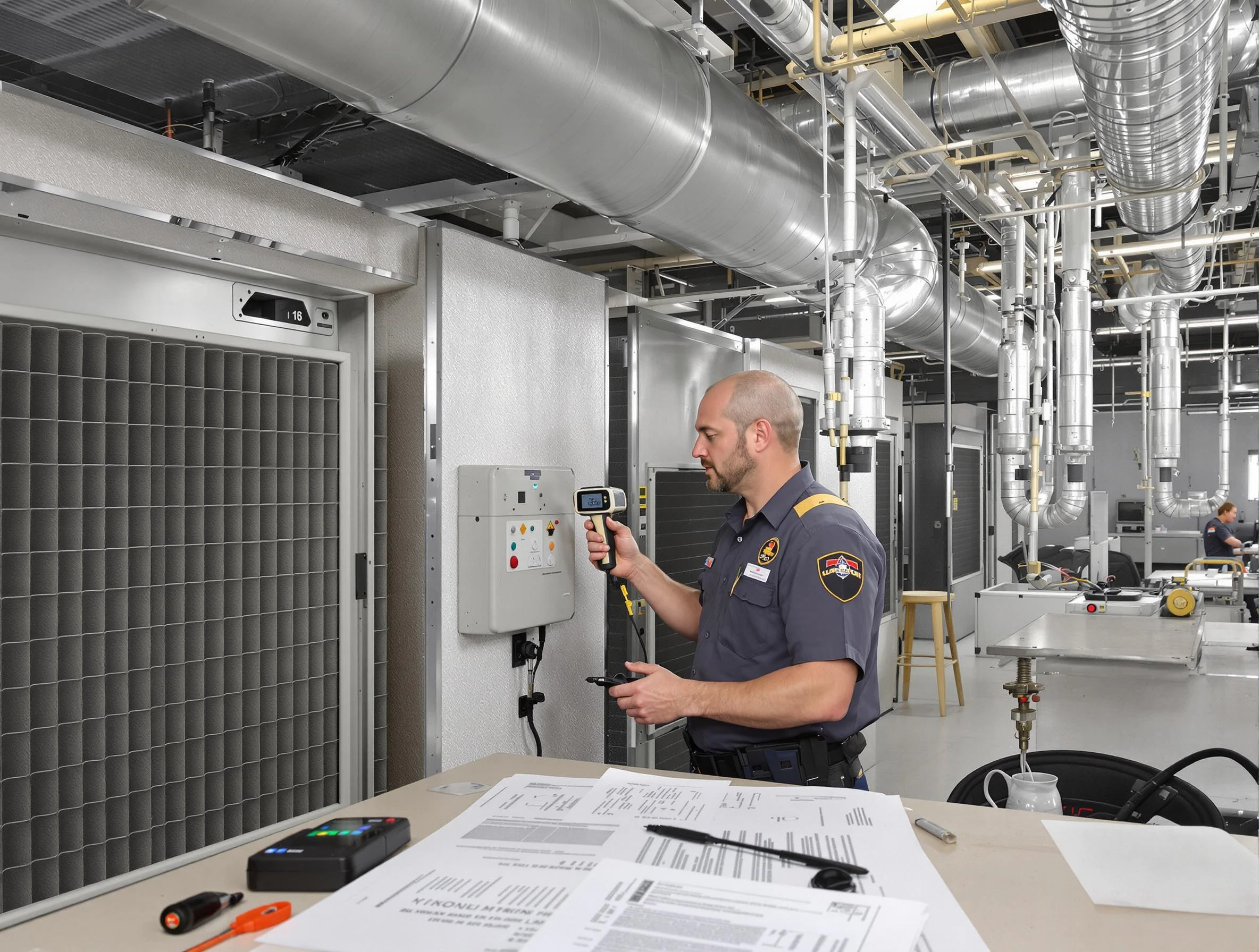 Professional filter system inspection by Loganville Air Duct Cleaning in Loganville